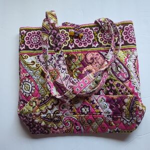 Vera Bradley Pink Paisley Tote Bag